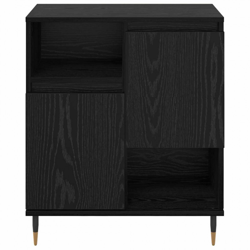 Komody 3 pcs Czarny dąb 180 x 35 x 70 cm