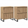 Bufet 2 pcs Dąb rzemieślniczy 60 x 35 x 70 cm