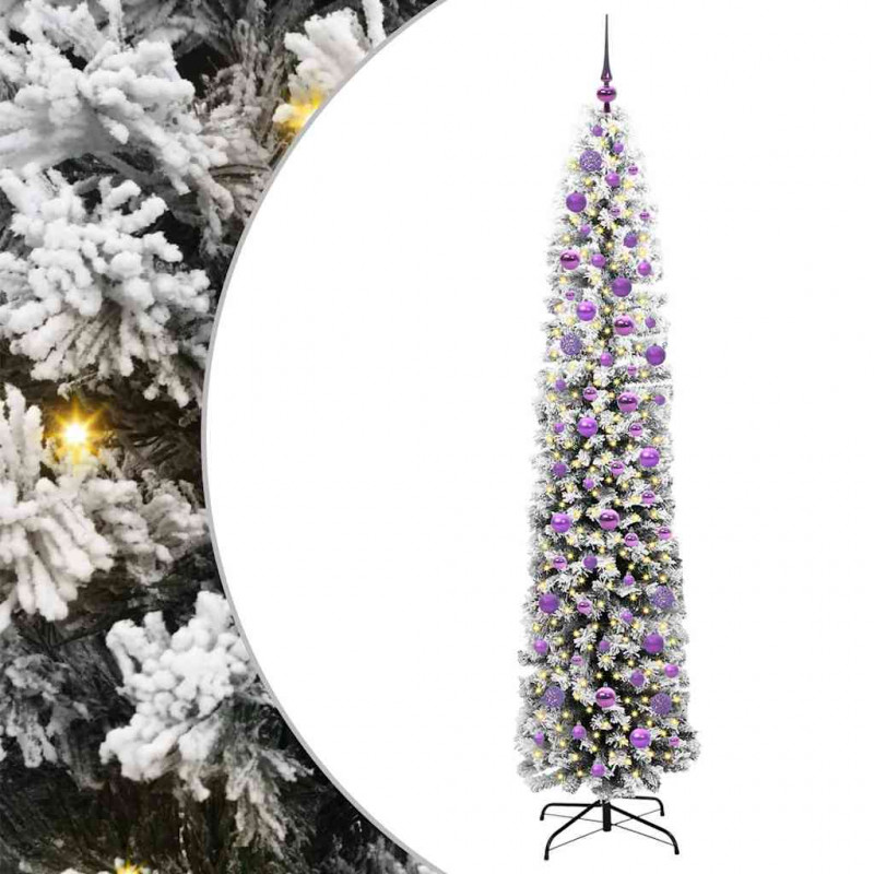 Sztuczna choinka z podstawą Zielony 210 cm PVC, stal i plastik