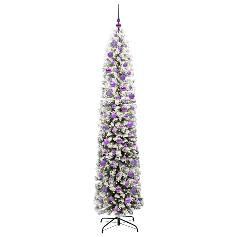 Sztuczna choinka z podstawą Zielony 210 cm PVC, stal i plastik