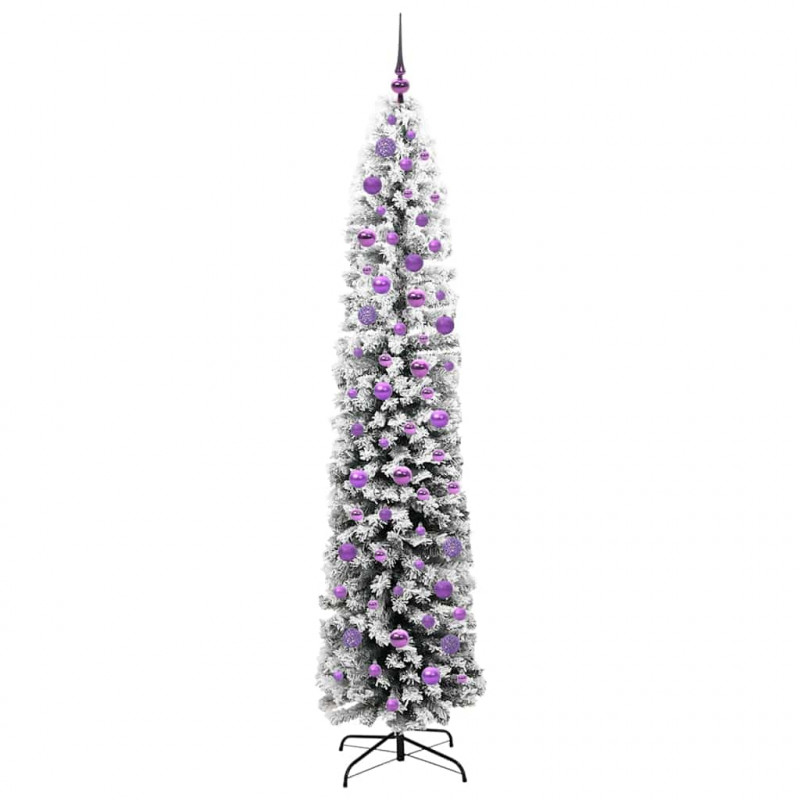 Sztuczna choinka z podstawą Zielony 210 cm PVC, stal i plastik