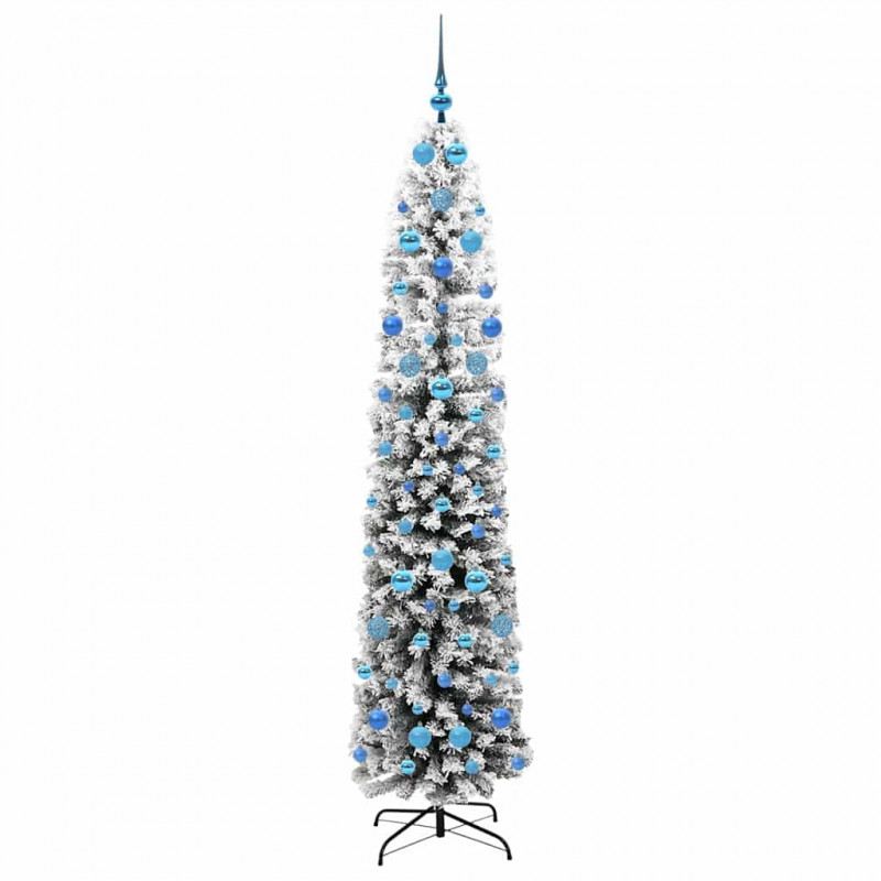 Sztuczna choinka z podstawą Zielony 210 cm PVC, stal i plastik