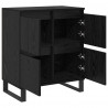 Bufet 2 pcs Czarny Dąb 60 x 35 x 70 cm