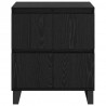 Bufet 2 pcs Czarny Dąb 60 x 35 x 70 cm