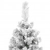 Sztuczna choinka z podstawą Zielony 240 cm PVC, stal i plastik