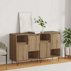Bufet 2 pcs Dąb rzemieślniczy 60 x 35 x 70 cm