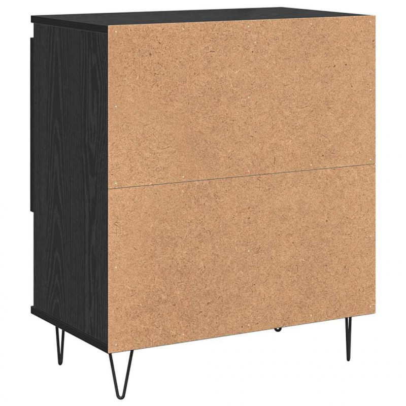 Bufet 2 pcs Czarny Dąb 60 x 35 x 70 cm
