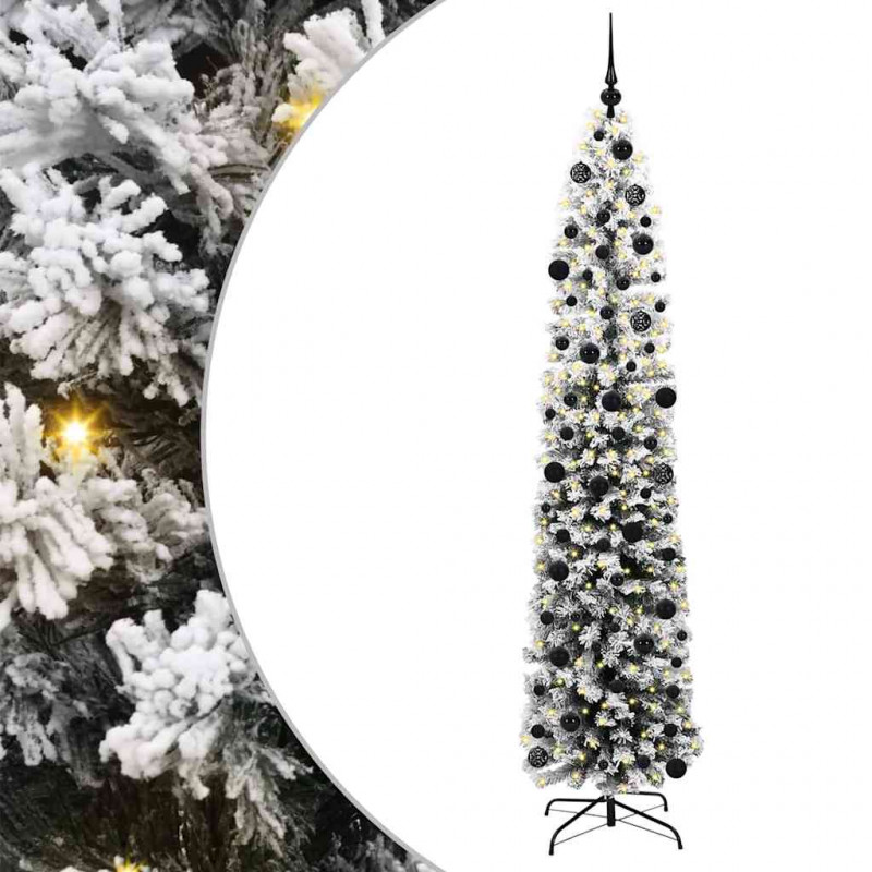 Sztuczna choinka z podstawą Zielony 240 cm PVC, stal i plastik