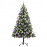 Sztuczna choinka z zawiasami z pokryciem sztucznym śniegiem