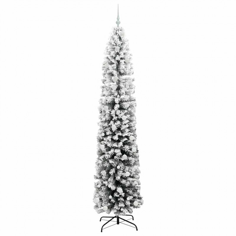 Sztuczna choinka z podstawą Zielony 240 cm PVC, stal i plastik
