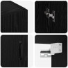 Szafka ścienna 2 pcs Czarny Dąb 69,5 x 34 x 90 cm