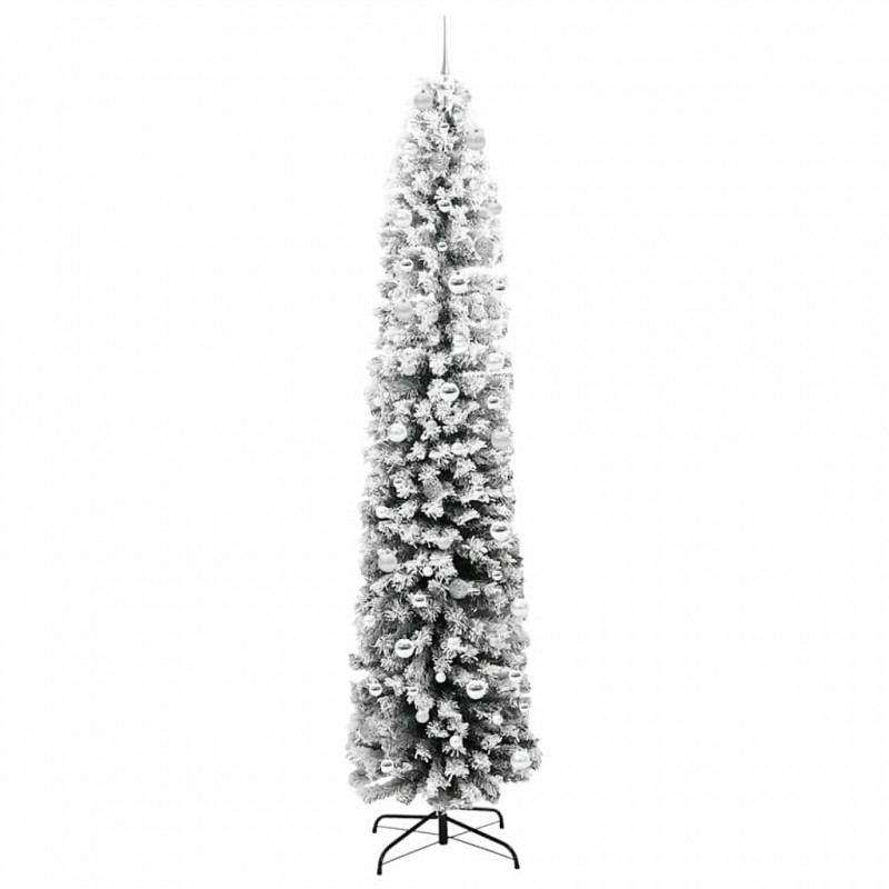 Sztuczna choinka z podstawą Zielony 240 cm PVC, stal i plastik