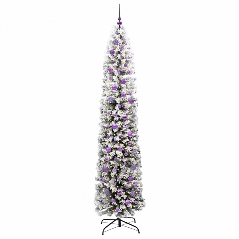 Sztuczna choinka z podstawą Zielony 240 cm PVC, stal i plastik
