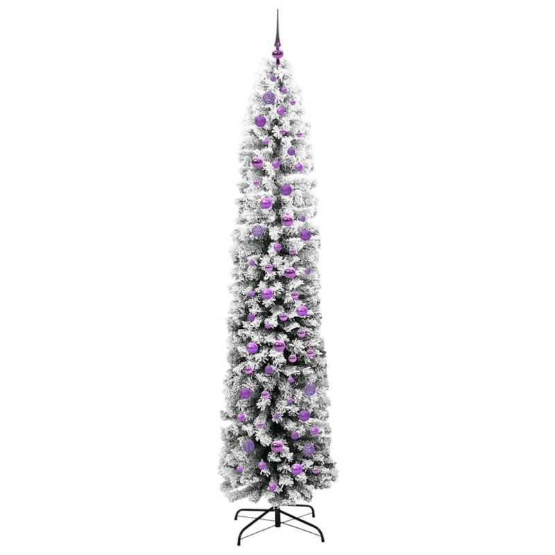 Sztuczna choinka z podstawą Zielony 240 cm PVC, stal i plastik