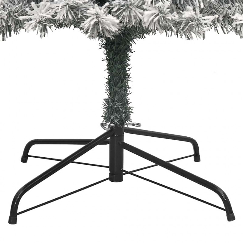 Sztuczna choinka z podstawą Zielony 300 cm PVC, stal i plastik