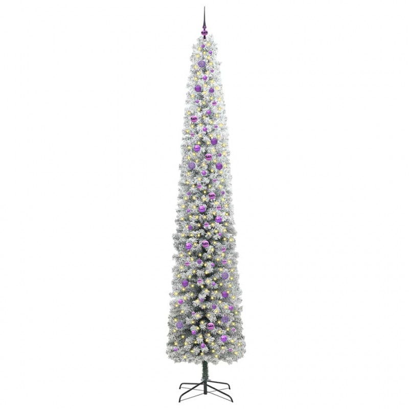 Sztuczna choinka z podstawą Zielony 300 cm PVC, stal i plastik