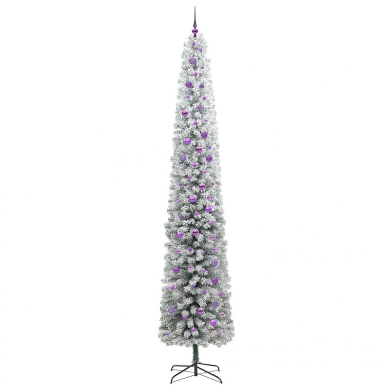 Sztuczna choinka z podstawą Zielony 300 cm PVC, stal i plastik