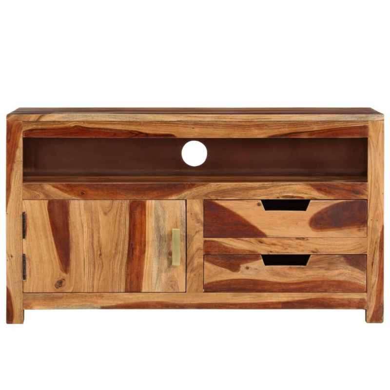 Szafka pod TV, 90x34,5x50 cm, lite drewno akacjowe
