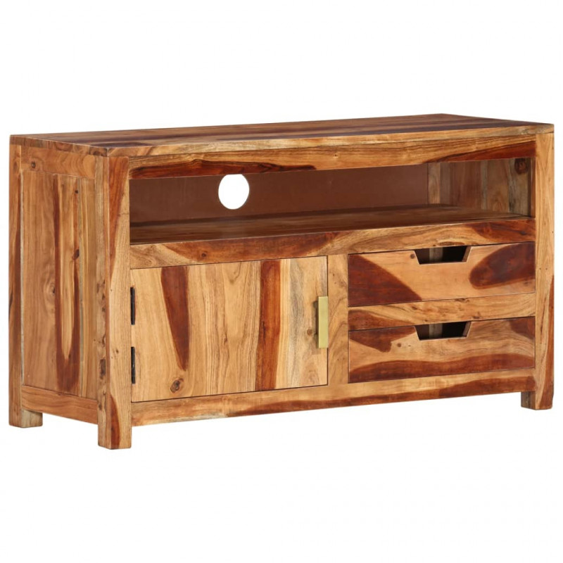 Szafka pod TV, 90x34,5x50 cm, lite drewno akacjowe