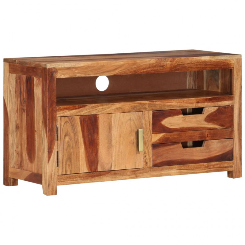 Szafka pod TV, 90x34,5x50 cm, lite drewno akacjowe