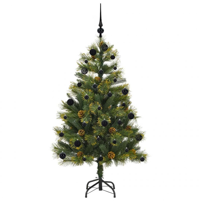 Sztuczna Choinka z Zawieszkami Zielony 150 cm