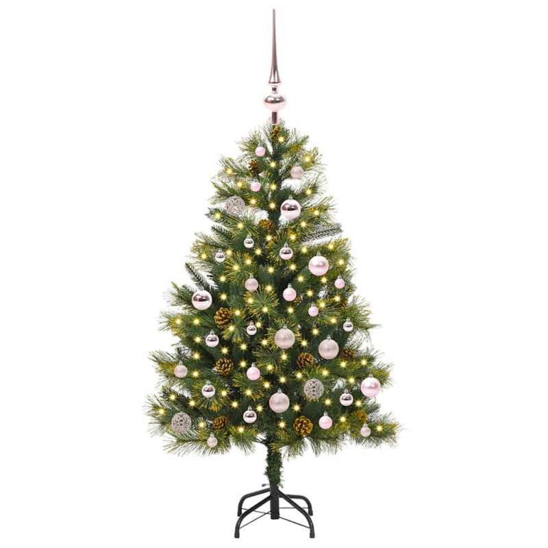 Sztuczna Choinka z Zawieszkami Zielony 150 cm