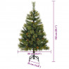 Sztuczna Choinka z Zawieszkami Zielony 150 cm