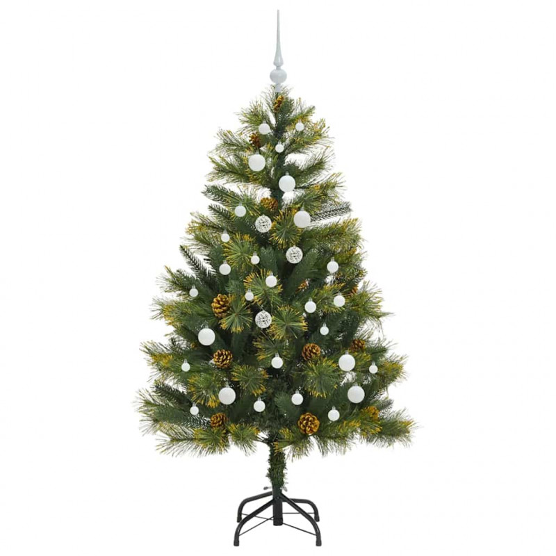 Sztuczna Choinka z Zawieszkami Zielony 150 cm