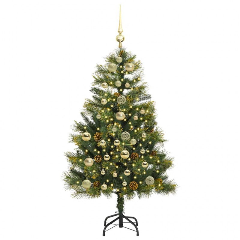 Sztuczna Choinka z Zawieszkami Zielony 150 cm