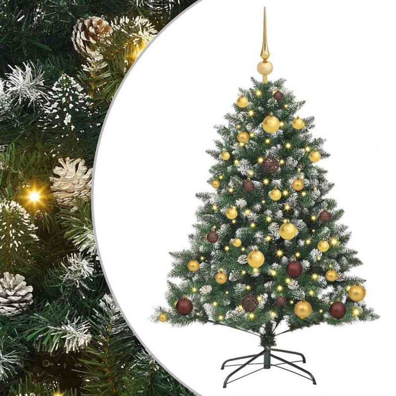 Sztuczna choinka z podstawą Zielony 120 cm PVC, plastik i stal