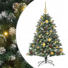 Sztuczna choinka z podstawą Zielony 120 cm PVC, plastik i stal