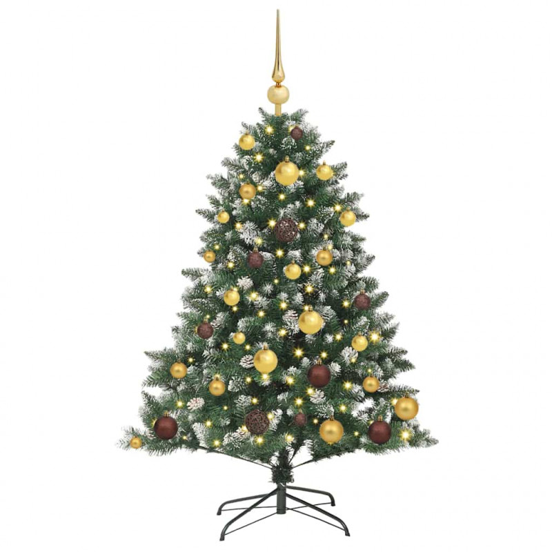 Sztuczna choinka z podstawą Zielony 120 cm PVC, plastik i stal