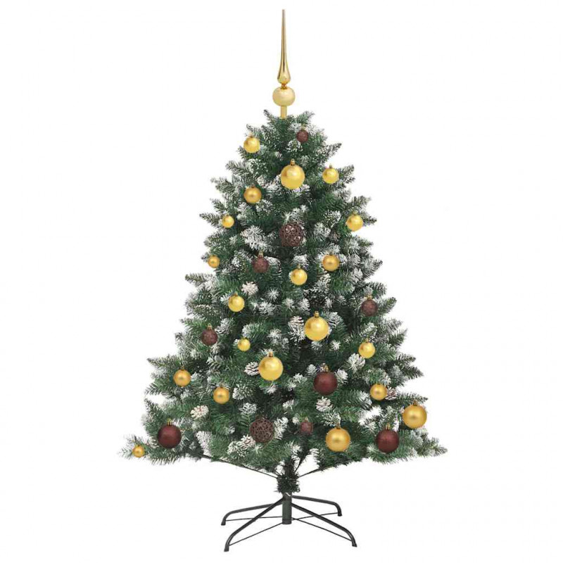 Sztuczna choinka z podstawą Zielony 120 cm PVC, plastik i stal