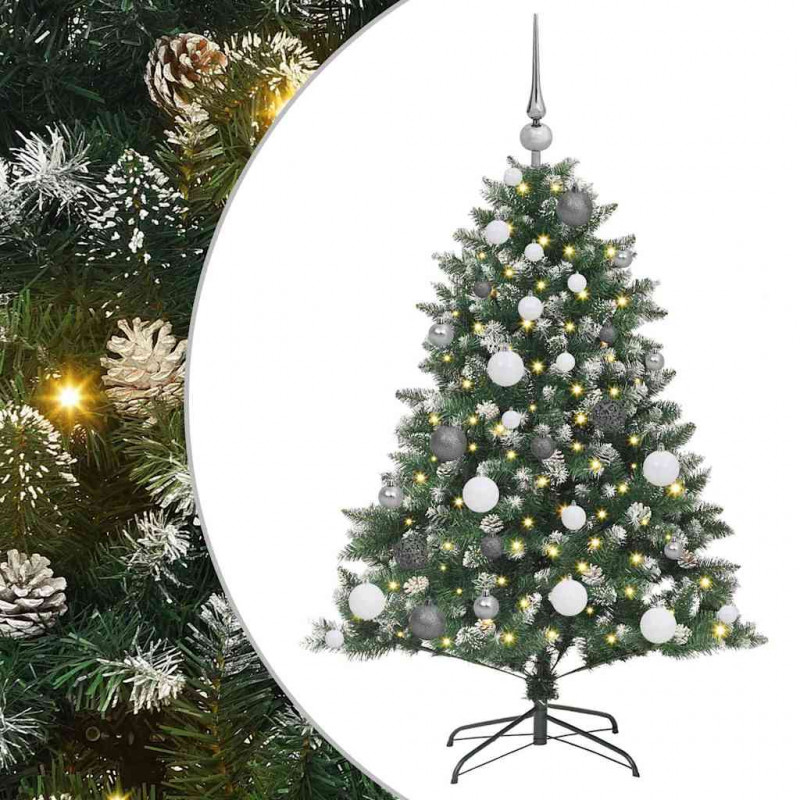 Sztuczna choinka z podstawą Zielony 120 cm PVC, plastik i stal
