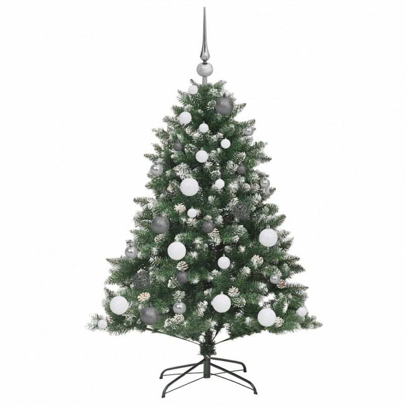 Sztuczna choinka z podstawą Zielony 120 cm PVC, plastik i stal