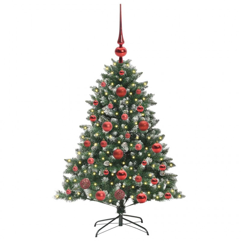 Sztuczna choinka z podstawą Zielony 120 cm PVC, plastik i stal