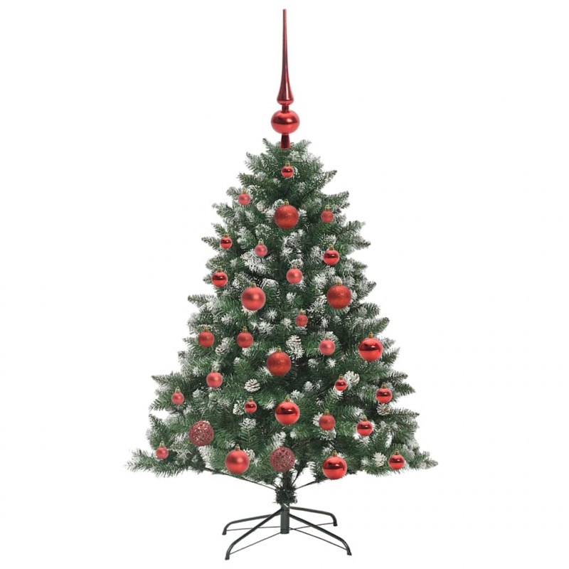 Sztuczna choinka z podstawą Zielony 120 cm PVC, plastik i stal