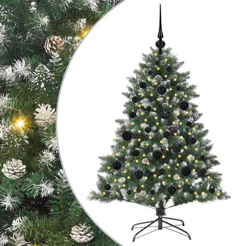 Sztuczna choinka z podstawą Zielony 120 cm PVC, plastik i stal