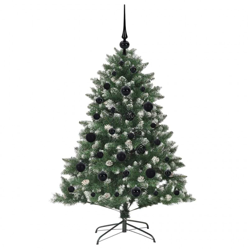 Sztuczna choinka z podstawą Zielony 120 cm PVC, plastik i stal