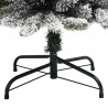 Sztuczna choinka z podstawą Biały 210 cm PVC, Metal i Plastik