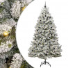 Sztuczna choinka Zielony i Biały 300 cm PVC i Metal