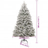 Sztuczna choinka Zielony i Biały 300 cm PVC i Metal