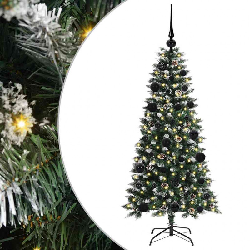 Sztuczna choinka z podstawą Zielony 120 cm PVC, plastik i stal