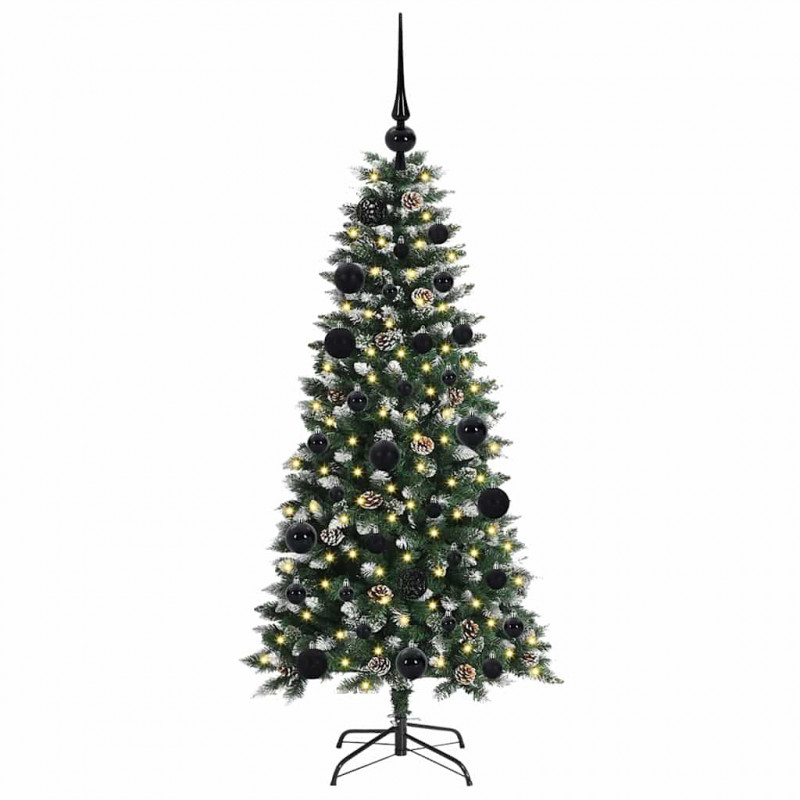 Sztuczna choinka z podstawą Zielony 120 cm PVC, plastik i stal