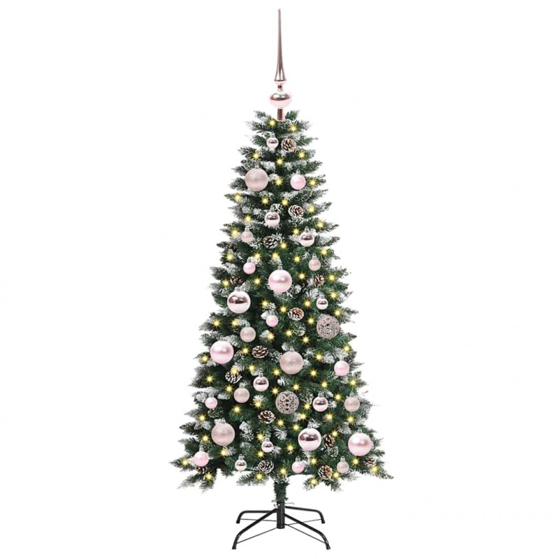 Sztuczna choinka z podstawą Zielony 120 cm PVC, plastik i stal