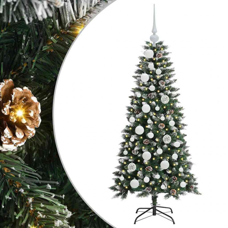 Sztuczna choinka z podstawą Zielony 120 cm PVC, plastik i stal