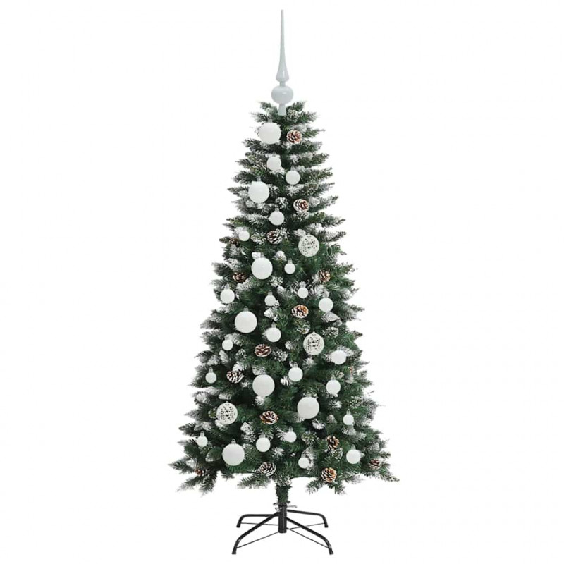 Sztuczna choinka z podstawą Zielony 120 cm PVC, plastik i stal