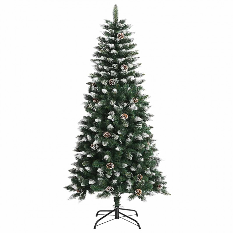 Sztuczna choinka z podstawą Zielony 120 cm PVC, plastik i stal