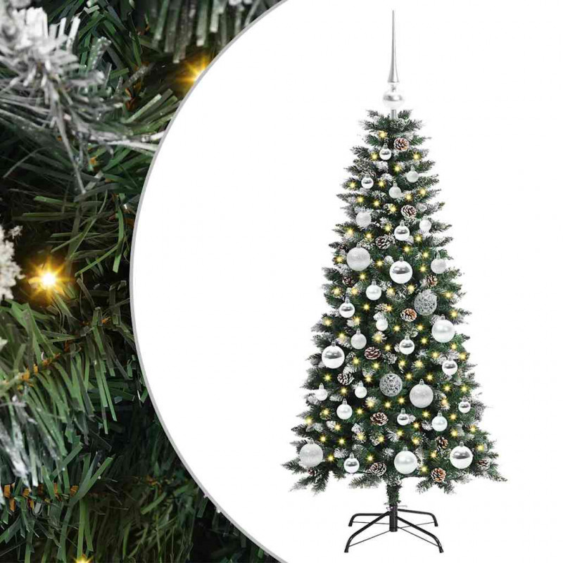 Sztuczna choinka z podstawą Zielony 120 cm PVC, plastik i stal