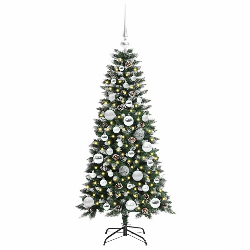 Sztuczna choinka z podstawą Zielony 120 cm PVC, plastik i stal